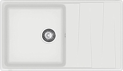GRANFEST Мойка композит LEVEL, GF-LV-860L, чаш+кр 860*500, иней, фото 1